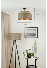 Brilagi - OREGON VEGE 1xE27/15W/230V mennyezeti lámpa, 45 cm, szürke