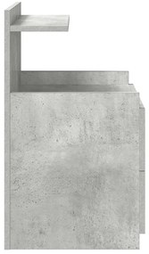 2 db-os éjjeliszekrény 2 fiókkal, betonszürke, 40 x 36,5 x 62 cm