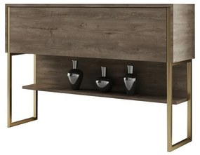 Luxe Walnut and Gold komód