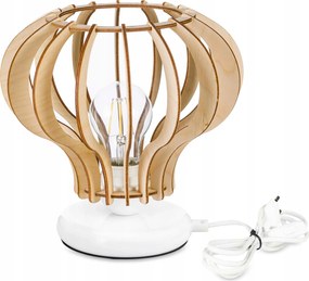 Éjjeli lámpa Loft asztali lámpa led E27 Fa