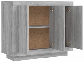 szürke sonoma szerelt fa tálalószekrény 92x35x75 cm
