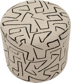 Bézs buklé puff Nairobi – Mauro Ferretti