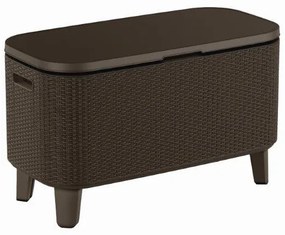 Keter Bevy Bar Cool kerti asztal, barna rattan