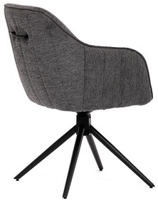 HC-536 GREY2 étkezőszék-készlet visszatolómechanizmussal, 2 db