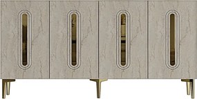 Rany 150 - White, Travertine, Gold