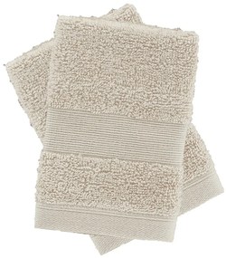 Bézs frottír pamut törölköző szett 2 db-os 30x30 cm Anti-Bacterial – Catherine Lansfield