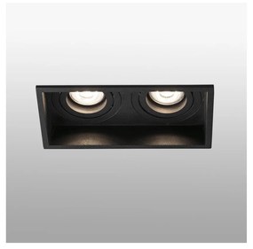 FARO HYDE fürdőszobai süllyeszthető lámpa, forgatható, fekete, GU10 foglalattal, IP20, 40127