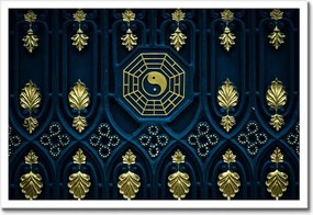 Poszterek keretben 60x40 Absztrakt Arany harmónia