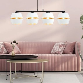 Emibig modern függeszték piano fehér fekete arany emi1182/4