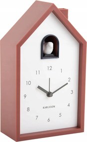 Falióra Kakukk Házikó 12 x 20 x 6 cm Piros Elemes