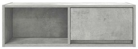 betonszürke szerelt fa TV-szekrény 80x31x25,5 cm