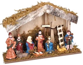 Solight 1V276 - LED karácsonyi dekoráció LED/2xAA/meleg fehér betlehem