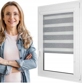 Roló Nappal És Éjszaka Alumínium Kazettában 84x150 CM Wood Collection Egyedi Méretre