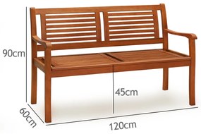 Deuba Kerti pad 120 cm - eukaliptusz