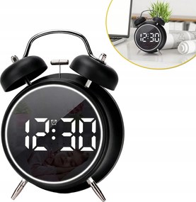 Modern Led Asztali Ébresztőóra Éjjeli Lámpával És Fényerőszabályzóval 2 Riasztás