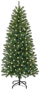 Mű karácsonyfa 150 LED-del állvánnyal Zöld 120 cm PE és PVC