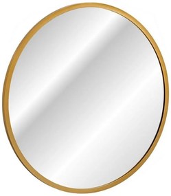 Comad Hestia tükör 60x60 cm kerek világítással arany LUSTROHESTIA60