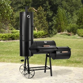LOKOMOTIVA AVENBERG BBQ MASTER Kerti grill füstölővel