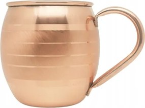 Réz bögre 450ml szálcsiszolt csíkos M19