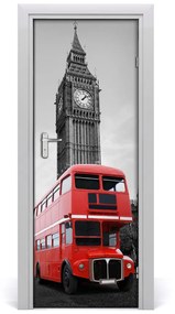 Ajtó tapéta London busz 85x205 cm