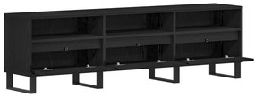 TV Szekrény Fekete Tölgy 150x30x44,5 cm Műanyag
