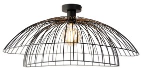 Okos mennyezeti lámpa fekete 60 cm WiFi-vel G95 - Pua