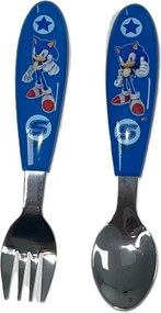 Sonic a sündisznó Speed fém ergo evőeszköz készlet - 2 darabos