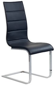 HAL-K104 szánkótalpas fémvázas szék, textilbőr