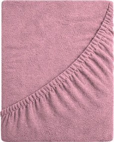 Frottír Lepedő Gumis 160x200 Vastag DeLux 190g Párizsi Rózsaszín