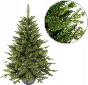 Mesterséges karácsonyfa élő cserépben Alpesi lucfenyő 80 cm strapabíró