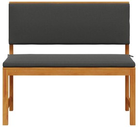 vidaXL Kerti Szék párnával Barna 100 x 50 x 91cm Tömör akácfa