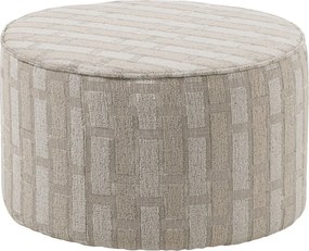 Bézs zsenília puff Sarli – WOOOD