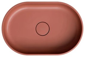 OMNIRES OVOUNTE - OVO 55x36 cm mosdó, dolomit, matt terrakotta