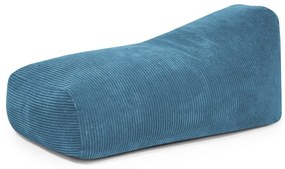 Kék kordbársony babzsákfotel Snug 130 – SLOWDOWN