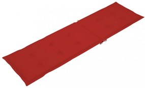 piros nyugágypárna (75+105) x 50 x 4 cm