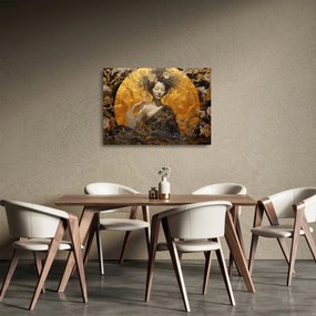 Üveg kép - Japán hölgy (70x50 cm)