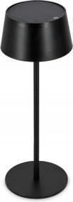 LED dimmelhető érintésvezérelt napelemes lámpa LED/3W/5V USB 1800 mAh IP44 fekete