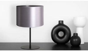 Duolla - Asztali lámpa CANNES 1xE14/15W/230V átm. 20 cm ezüst/fekete