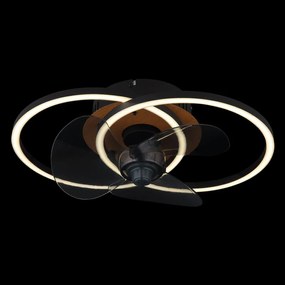 Globo Karen 03661 távirányítós mennyezeti ventilátoros lámpa, 24W LED, 2700K-6500K, 28-490 lm