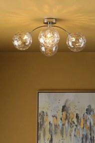 Dar Lighting modern mennyezeti lámpa izzy csiszolt króm darizz0450-12