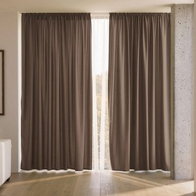 Goldea marbella dekoratív drapéria - mokka 140x135 cm