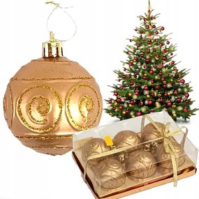 Karácsonyfadísz Spirál 6CM Arany Csillámos Műanyag Biztonságos Medál