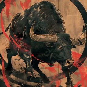 Poszter 70x70cm Bika állhatatosság