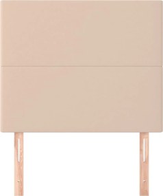 műbőr fejtámla cappuccino színben 80x5x118/128 cm