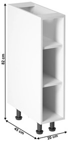 Provance D20P konyhai alsószekrény Sosna Andersen N