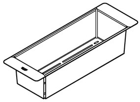 GROHE 40852SD0 - Többfunkciós szűrő 450 × 150 × 100 mm rozsdamentes acél