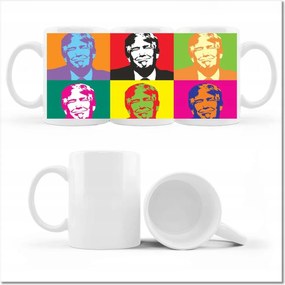 Fotó bögre Trump Absztrakt