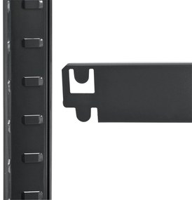 Juskys Sarokpolc Basic 180x70x40 cm - szürke