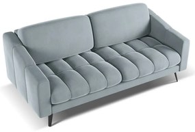 Világoskék bársony kanapé 202 cm Nalu – Makamii