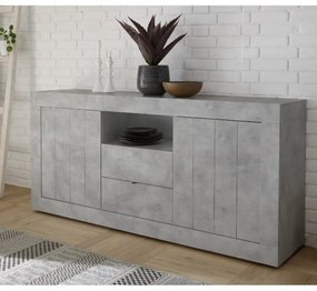URBINO Beton Komód 2 ajtós 2 fiókos 184cm